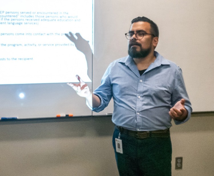 Director of Interpretation and Translation Richard Ponce-de-Leon.