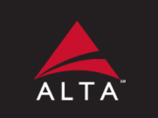 The Alta Logo which is a black square with a red triangle and the white text Alta