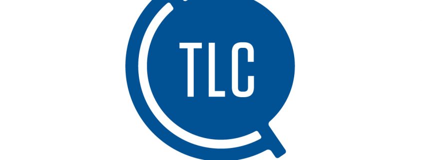Blue and white TLC icon